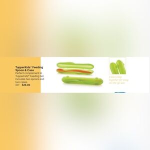 COPY - Tupperware TupperKids Feeding Spoon & Case 2pc Set